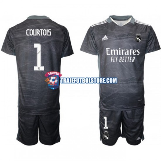 Camiseta 1ª Real Madrid Thibaut Courtois 1 Portero Niño 2021-2022 Manga Corta