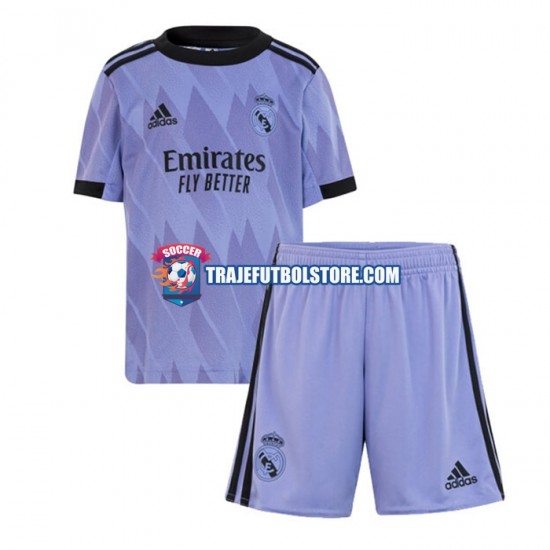 Camiseta 2ª Real Madrid Niño 2022-2023 Manga Corta