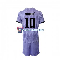 Camiseta 2ª Real Madrid Modrić Luka 10 Niño 2022-2023 Manga Corta