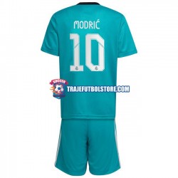 Camiseta 3ª Real Madrid Modrić Luka 10 Niño 2021-2022 Manga Corta