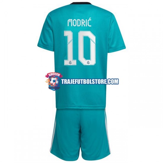 Camiseta 3ª Real Madrid Modrić Luka 10 Niño 2021-2022 Manga Corta