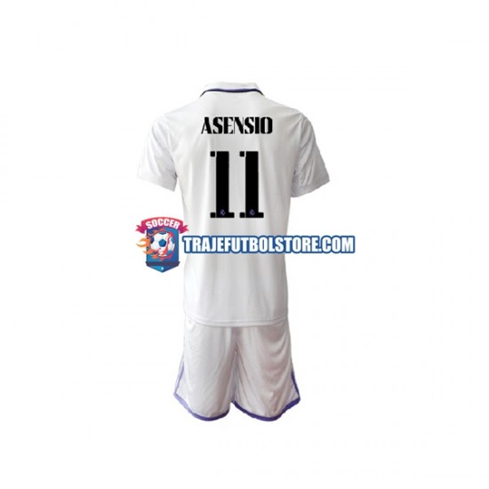 Camiseta 1ª Real Madrid Marco Asensio 11 Niño 2022-2023 Manga Corta