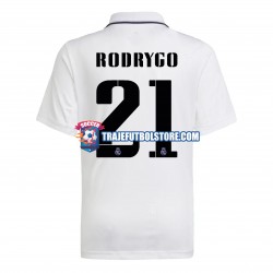 Camiseta 1ª Real Madrid Rodrygo 21 Hombre 2022-2023 Manga Corta
