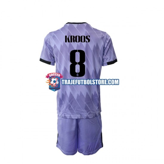 Camiseta 2ª Real Madrid Toni Kroos 8 Niño 2022-2023 Manga Corta