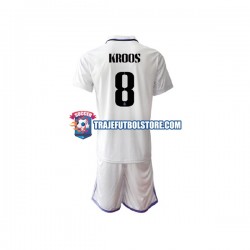 Camiseta 1ª Real Madrid Toni Kroos 8 Niño 2022-2023 Manga Corta