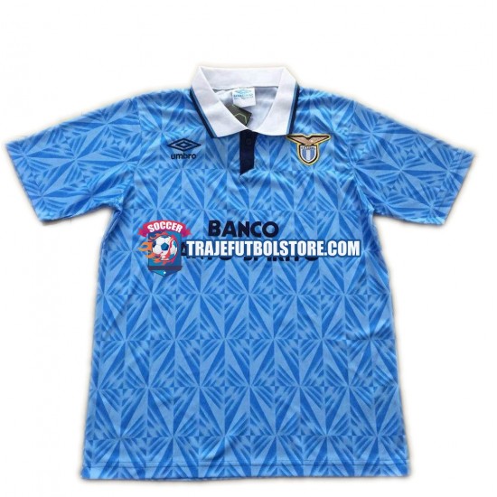 Camiseta 1ª SS Lazio 1991 Retro Hombre Manga Corta