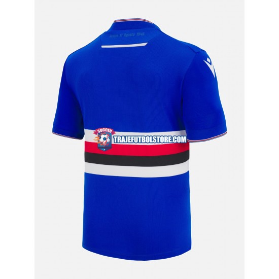 Camiseta 1ª Sampdoria Hombre 2022-2023 Manga Corta