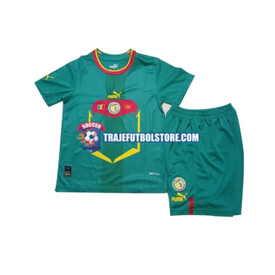 Camiseta 2ª Senegal Niño Copa Mundial 2022 Manga Corta