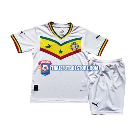 Camiseta 1ª Senegal Niño Copa Mundial 2022 Manga Corta