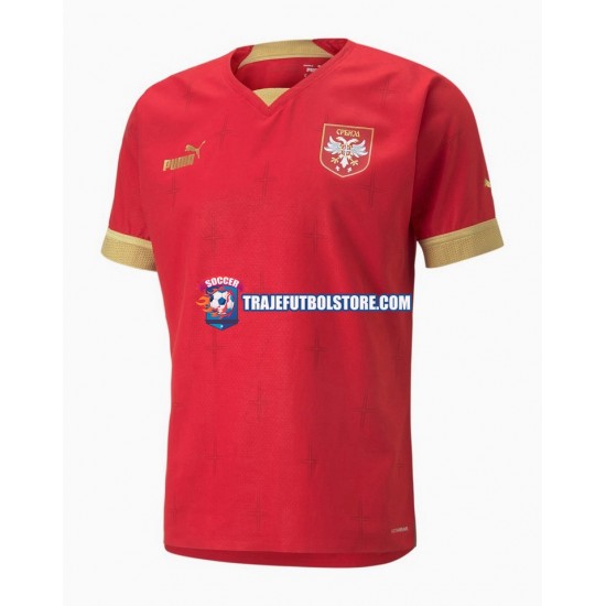 Camiseta 1ª Serbia Hombre Copa Mundial 2022 Manga Corta