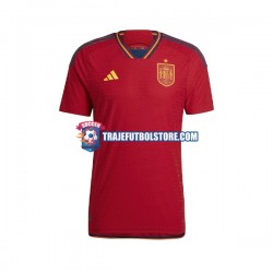 Camiseta 1ª España Hombre Copa Mundial 2022 Manga Corta