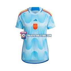 Camiseta 2ª España Mujer Copa Mundial 2022 Manga Corta