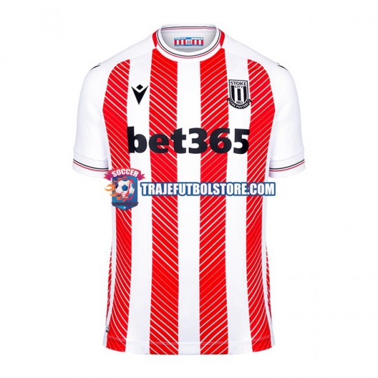 Camiseta 1ª Stoke City Hombre 2022-2023 Manga Corta