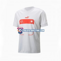 Camiseta 2ª Suiza Hombre Copa Mundial 2022 Manga Corta