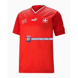 Camiseta 1ª Suiza Hombre Copa Mundial 2022 Manga Corta