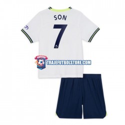 Camiseta 1ª Tottenham Hotspur Son Heung-min 7 Niño 2022-2023 Manga Corta