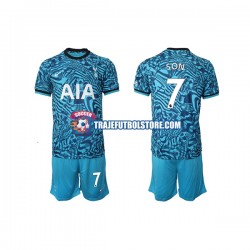 Camiseta 3ª Tottenham Hotspur Son Heung-min 7 Niño 2022-2023 Manga Corta