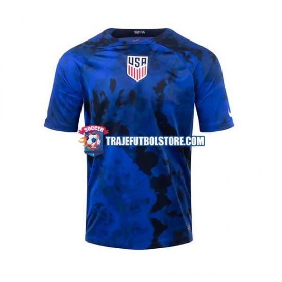 Camiseta 2ª Estados Unidos Hombre Copa Mundial 2022 Manga Corta