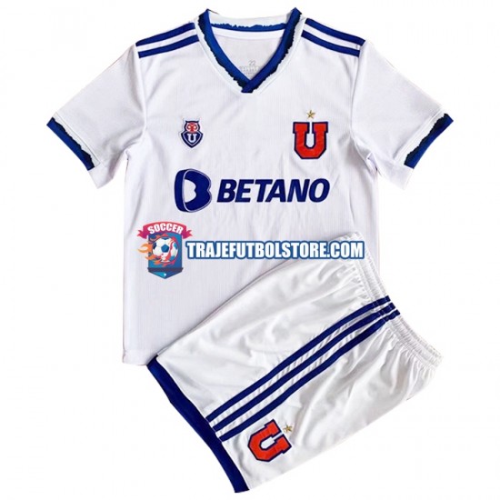 Camiseta 2ª Universidad de Chile Niño 2022 Manga Corta
