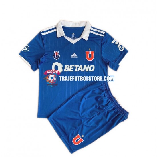 Camiseta 1ª Universidad de Chile Niño 2022 Manga Corta