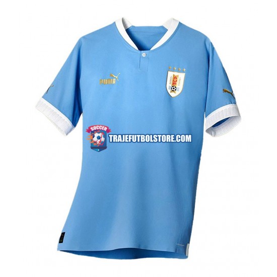 Camiseta 1ª Uruguay Hombre Copa Mundial 2022 Manga Corta