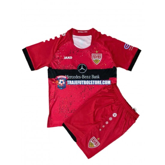 Camiseta 2ª VfB Stuttgart Niño 2021-2022 Manga Corta
