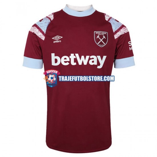 Camiseta 1ª West Ham United Hombre 2022-2023 Manga Corta