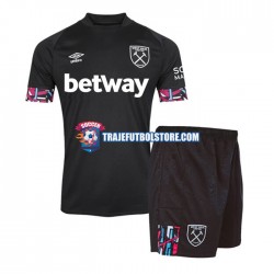 Camiseta 2ª West Ham United Niño 2022-2023 Manga Corta