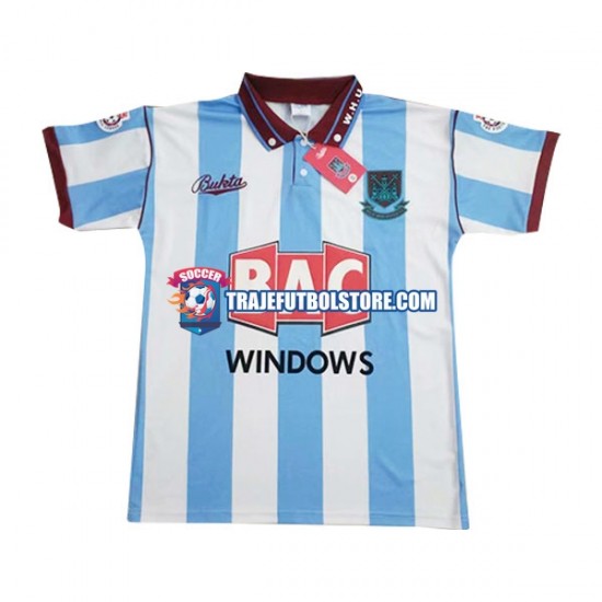 Camiseta 2ª West Ham United Retro Hombre 1991-1992 Manga Corta