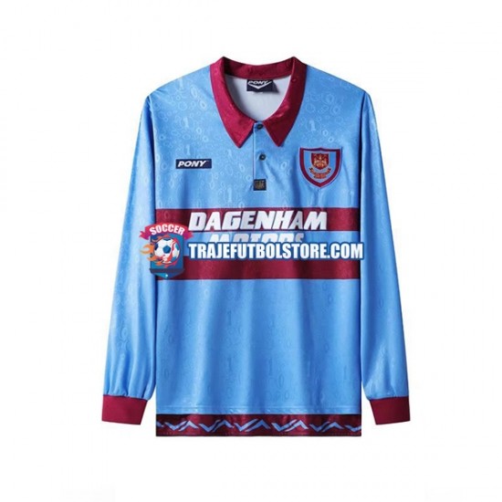 Camiseta 1ª West Ham United Retro Hombre 1995-1996 ML