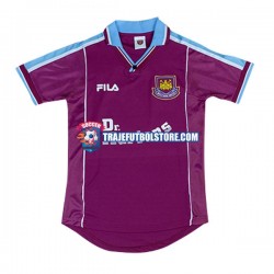 Camiseta 1ª West Ham United Retro Hombre 1999-2001 Manga Corta