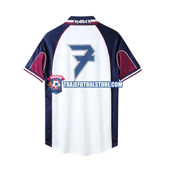 Camiseta 2ª West Ham United Iron Maiden Retro Hombre 1999 Manga Corta