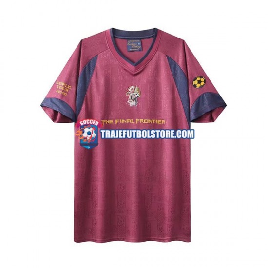 Camiseta 2ª West Ham United Iron Maiden Retro Hombre 2010 Manga Corta