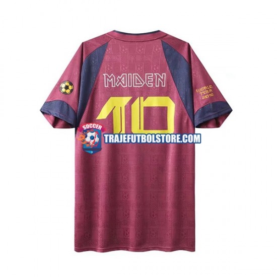 Camiseta 2ª West Ham United Iron Maiden Retro Hombre 2010 Manga Corta