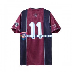 Camiseta 2ª West Ham United Iron Maiden Retro Hombre 2011 Manga Corta
