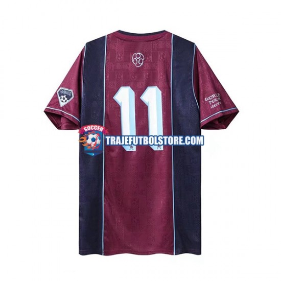 Camiseta 2ª West Ham United Iron Maiden Retro Hombre 2011 Manga Corta