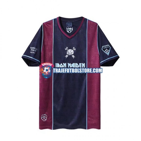Camiseta 1ª West Ham United Iron Maiden Retro Hombre 2011 Manga Corta