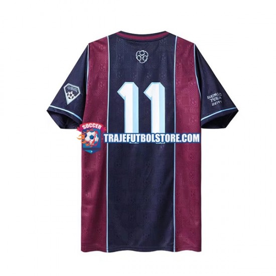 Camiseta 1ª West Ham United Iron Maiden Retro Hombre 2011 Manga Corta