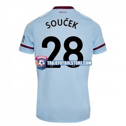 Camiseta 2ª Tomas Soucek 28 Hombre Manga Corta 2021-2022 West Ham United