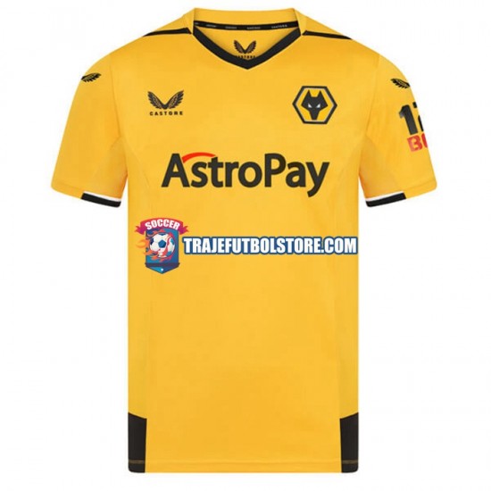 Camiseta 1ª Wolverhampton Wanderers Hombre 2022-2023 Manga Corta