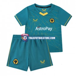 Camiseta 2ª Wolverhampton Wanderers Niño 2022-2023 Manga Corta