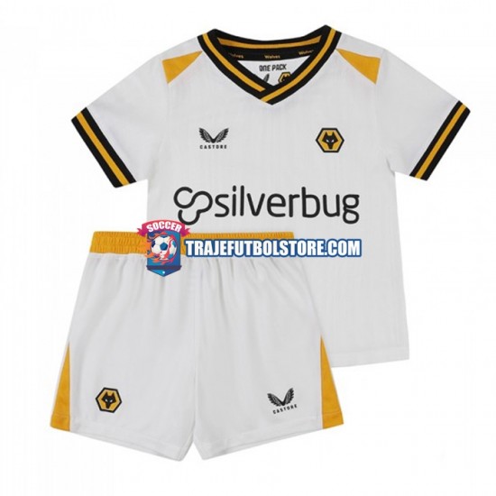 Camiseta 3ª Wolverhampton Wanderers Niño 2022-2023 Manga Corta