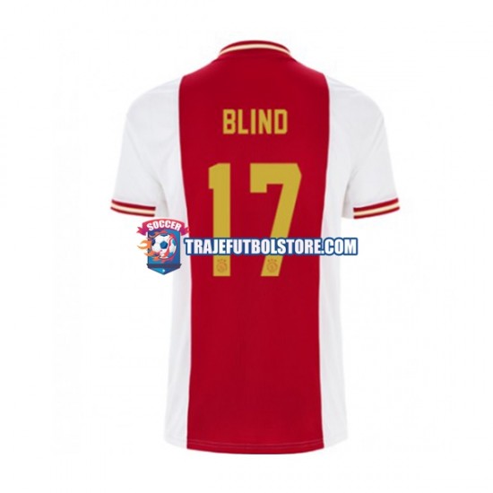 Camiseta 1ª AFC Ajax Daley Blind 17 Hombre 2022-2023 Manga Corta