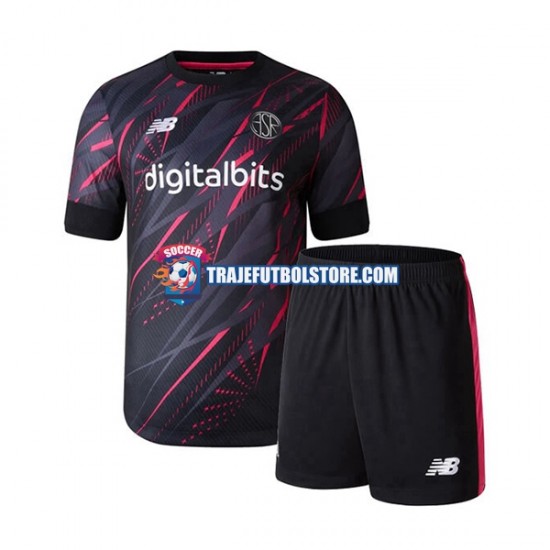 Camiseta 3ª AS Roma Niño 2022-2023 Manga Corta