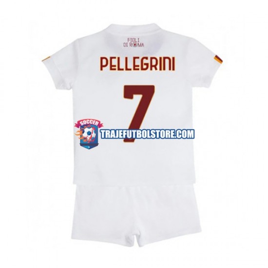 Camiseta 2ª AS Roma Lorenzo Pellegrini 7 Niño 2022-2023 Manga Corta