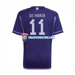 Camiseta 2ª Argentina Di Maria 11 Hombre Copa Mundial 2022 Manga Corta