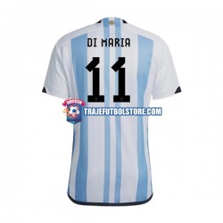 Camiseta 1ª Argentina Di Maria 11 Hombre Copa Mundial 2022 Manga Corta