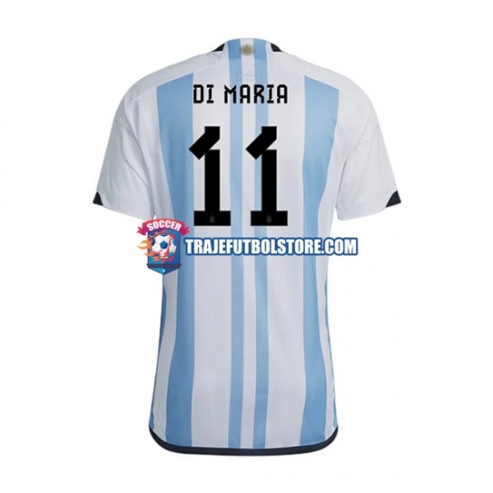 Camiseta 1ª Argentina Di Maria 11 Hombre Copa Mundial 2022 Manga Corta
