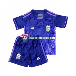 Camiseta 2ª Argentina Niño Copa Mundial 2022 Manga Corta