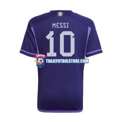 Camiseta 2ª Argentina Lionel Messi 10 Hombre Copa Mundial 2022 Manga Corta